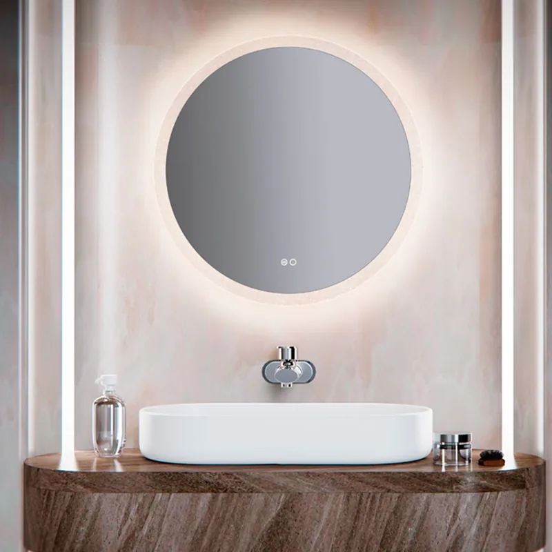 Espelho Redondo Led Desembaciador Hp Grus Acrilico