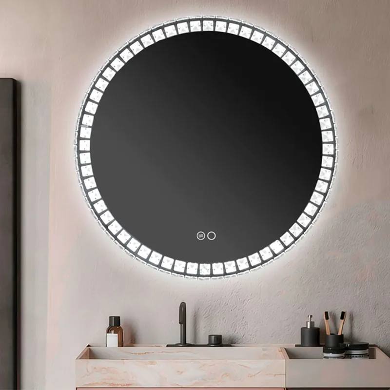 Espelho Redondo Led Desembaciador Hp Pyxis Acrilico